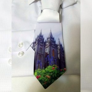 Gravata Estampada - Templo de Salt Lake - Primavera
