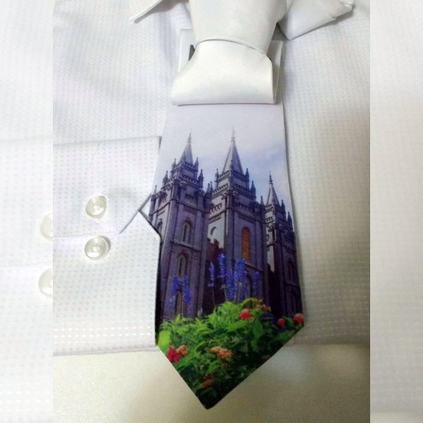 Gravata Estampada - Templo de Salt Lake - Primavera